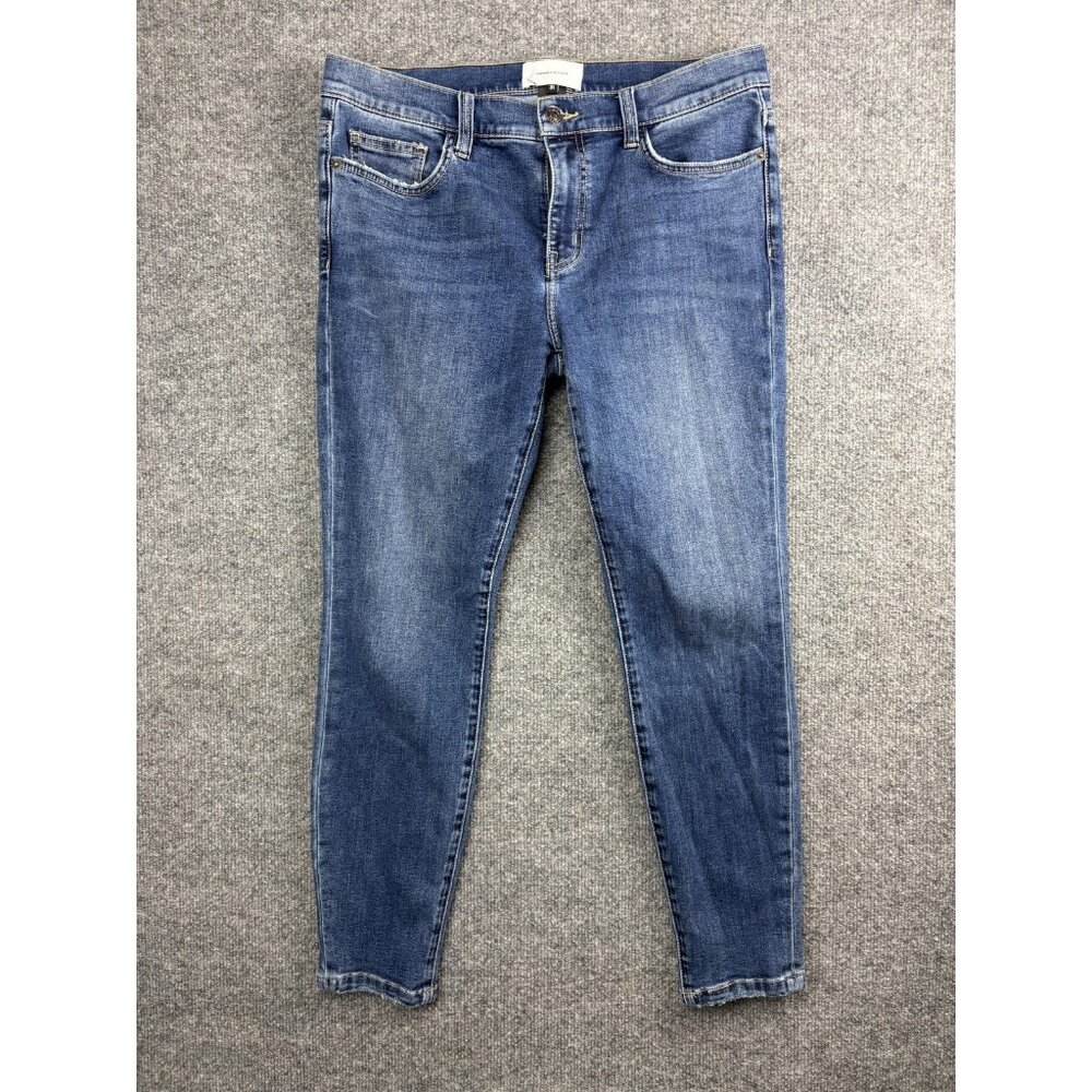 Current Elliott Jeans Womens 31 Blue Denim Skinny Stretch Mid Rise Classic Fit